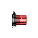 Aluminum Alloy Double QC3.0 Fast Charge With Button Switch Car USB Charger Waterproof Car Charger Specification: Golden Shell Green Light With Terminal