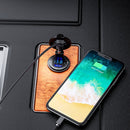 Aluminum Alloy Double QC3.0 Fast Charge With Button Switch Car USB Charger Waterproof Car Charger Specification: Golden Shell Green Light With Terminal