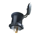Car Motorcycle Modified Charger Double Aperture 4.2A With Touch Switch USB Car Charge(Blue Light)