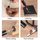 Household Mini Electric Drilling Handheld Jade Polishing Engraving Tool Electric Grinder(Electric Drill+3 Drills+Wrenches)