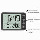 Multifunctional Indoor Thermometer And Hygrometer Large Screen Alarm Clock Kitchen Electronic Countdown Timer(White Shell Blue Button)