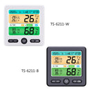 Indoor Color Digital Display Thermometer & Hygrometer Household Large-Screen Electronic Clock(TS-6211-W)