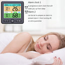 Indoor Color Digital Display Thermometer & Hygrometer Household Large-Screen Electronic Clock(TS-6211-W)
