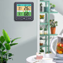 Indoor Color Digital Display Thermometer & Hygrometer Household Large-Screen Electronic Clock(TS-6211-W)