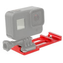 20mm Rail Side Mount For GoPro HERO10 Black / HERO9 Black / HERO8 Black /7 /6 /5 /5 Session /4 Session /4 /3+ /3 /2 /1, DJI Osmo Action, Xiaoyi And Other Action Cameras, Hunting Shot(Red)
