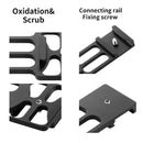 20mm Rail Side Mount For GoPro HERO10 Black / HERO9 Black / HERO8 Black /7 /6 /5 /5 Session /4 Session /4 /3+ /3 /2 /1, DJI Osmo Action, Xiaoyi And Other Action Cameras, Hunting Shot(Black)