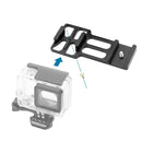 20mm Rail Side Mount For GoPro HERO10 Black / HERO9 Black / HERO8 Black /7 /6 /5 /5 Session /4 Session /4 /3+ /3 /2 /1, DJI Osmo Action, Xiaoyi And Other Action Cameras, Hunting Shot(Black)