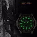 YAZOLE 372 Men Sports Watch Luminous Simple Quartz Watch(Black Tray Black Belt)