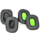 2 PCS Headset Sponge Cover For Mad Catz Tritton Kunai(Black Green)