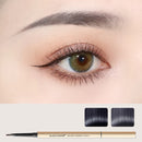 3 PCS MAYCHEER 3117 Small Gold Bars Double Eyebrow Pencil Thin Head Waterproof Non-bleeding Eyebrow Pencil(3 Black Gray)