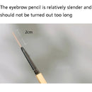3 PCS MAYCHEER 3117 Small Gold Bars Double Eyebrow Pencil Thin Head Waterproof Non-bleeding Eyebrow Pencil(3 Black Gray)