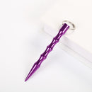 10 PCS Outdoor Anti-Wolf Supplies Equipment Pen Stick with Key Ring(Purple)