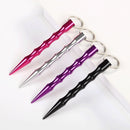 10 PCS Outdoor Anti-Wolf Supplies Equipment Pen Stick with Key Ring(Silver)