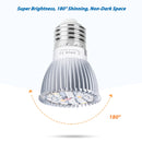 2 PCS LED Plant Growth Lamp Full Spectrum Plant Fill Light Cup, Power: E27 28 Beads