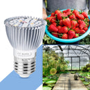 2 PCS LED Plant Growth Lamp Full Spectrum Plant Fill Light Cup, Power: E14 18 Beads