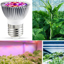 2 PCS LED Plant Growth Lamp Full Spectrum Plant Fill Light Cup, Power: E14 18 Beads