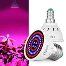 4 PCS LED Plant Growth Lamp Red Blue Spectrum Plant Fill Light, Power: E27 80 Beads