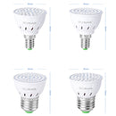 4 PCS LED Plant Growth Lamp Red Blue Spectrum Plant Fill Light, Power: E27 80 Beads
