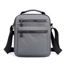 Men Casual Shoulder Bag Oxford Cloth Sports Crossbody Chest Bag(Gray)