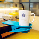 2 PCS G3389 Table Side Cup Clip Large Thickened Cup Clip(Blue)