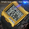 SYNOKE 9021 Square Sarge Screen Display Luminous Multifunctional Outdoor Men Sports Watch Digital Watch(Gold)