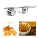 304 Stainless Steel Straight Handle Honey Stirrer With Round Bead Honey Stirrer