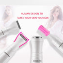 SONAX PRO SN-8933 4 In 1 Electric Women Shaver Multi-Function USB Charge Scraping Knife Hair Removal Device(Pink)