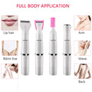 SONAX PRO SN-8933 4 In 1 Electric Women Shaver Multi-Function USB Charge Scraping Knife Hair Removal Device(Pink)