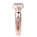 SONAX PRO SN-8977 Ladies Shaver 2 In 1 Washable USB Charging Hair Removal Device(Rose Gold)