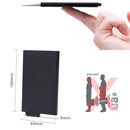 2 PCS Aluminum Alloy Credit Card Wallet RFID Anti-Theft Multi-Function Automatic Eject Card Box(Golden)