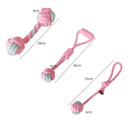 7 PCS Tuning Knot Color Randomly Dog Molar Teeth Cleaning Toy Candy Color Woven Cotton Rope