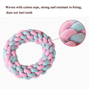 7 PCS Tuning Knot Color Randomly Dog Molar Teeth Cleaning Toy Candy Color Woven Cotton Rope