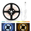 LED Light Strip USB Human Intelligent Induction Waterproof Light Strip 2835 Patch Cabinet Wardrobe Soft Light Strip 0.5m(6500K Cold White)