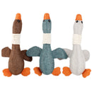 2 PCS Long Animal Wild Goose Vocal Bite Resistant Dog Toy Plush Molar Dog Supplies, Specification: Brown