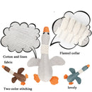 2 PCS Long Animal Wild Goose Vocal Bite Resistant Dog Toy Plush Molar Dog Supplies, Specification: Brown