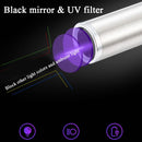 Woods Lamp Cat Moss Detection Lamp Cat Urine Blackhead 365UV Black Mirror Ultraviolet Fluorescent Agent Money Detector Lamp(Silver)