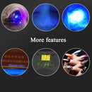 Woods Lamp Cat Moss Detection Lamp Cat Urine Blackhead 365UV Black Mirror Ultraviolet Fluorescent Agent Money Detector Lamp(Silver)