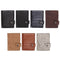 Dual Card Aluminum Alloy Card Box RFID Anti-Theft Wallet(Mad Horse Matte Brown)