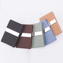 2 PCS Advertising Business Card Case Business Practical Craft Gift(Woven Apricot)