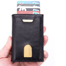 RFID Anti-Theft Aluminum Alloy Card Case(Crocodile Black)