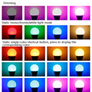 15W Smart Remote Control RGB Bulb Light 16 Color Lamp(White)