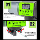 AquaBlue Fish Tank Intelligent Timing Automatic Feeder Aquarium Goldfish Feeder Large Capacity Fish Feeder,Model: AF-2019B English Version