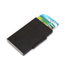 RFID Anti-Theft And Anti-Magnetic Aluminum Alloy Credit Card Case(Black)