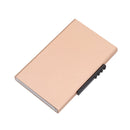 RFID Anti-Theft And Anti-Magnetic Aluminum Alloy Credit Card Case(Golden)