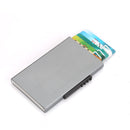 RFID Anti-Theft And Anti-Magnetic Aluminum Alloy Credit Card Case(Gray)