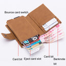 RFID Antimagnetic Anti-Theft Aluminum Alloy Wallet(Carbon Fiber Black)