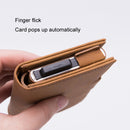 RFID Antimagnetic Anti-Theft Aluminum Alloy Wallet(Carbon Fiber Black)
