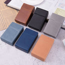 PU Leather Business Portable Cigarette Case(Black)