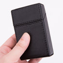 PU Leather Business Portable Cigarette Case(Black)