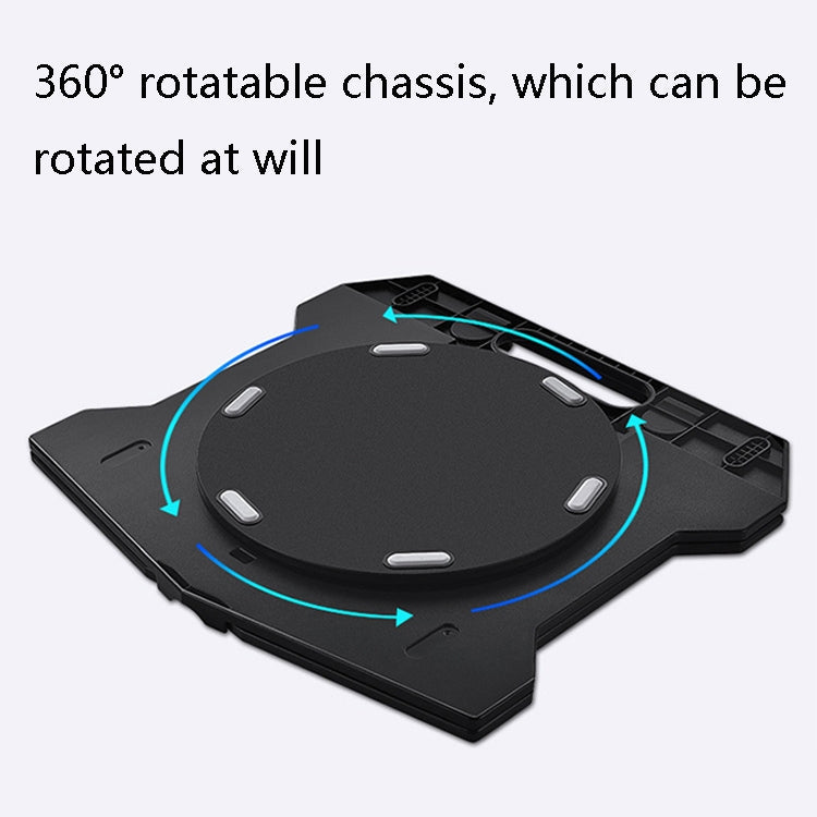 N31 Portable Laptop Bracket Liftable Computer Support Base, Colour: Black (Upgrade Version)